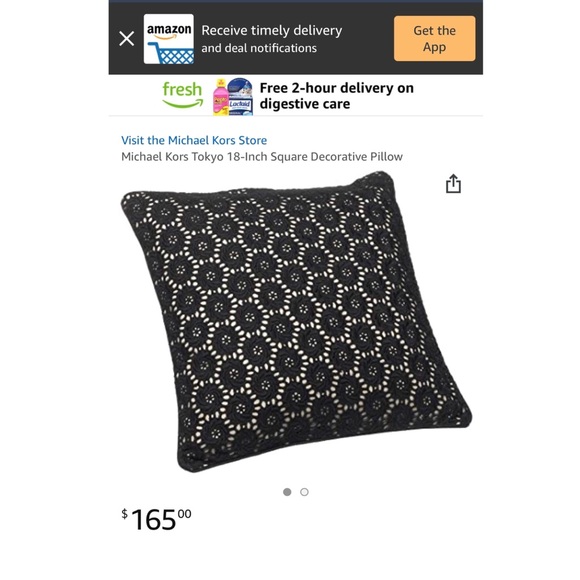 Michael Kors Tokyo 18” Square Accent Pillow - Picture 7 of 7